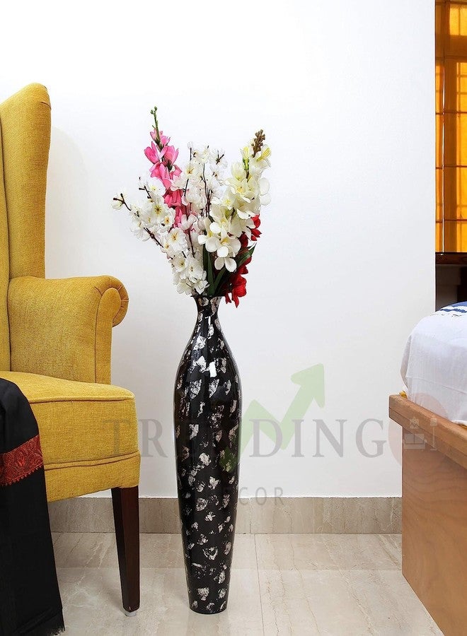 TRENDING DECOR ديكور عصري: مزهرية زهور معدنية لتزيين المنزل والمكتب وغرفة المعيشة - 24 بوصة (DS9) - Image 3
